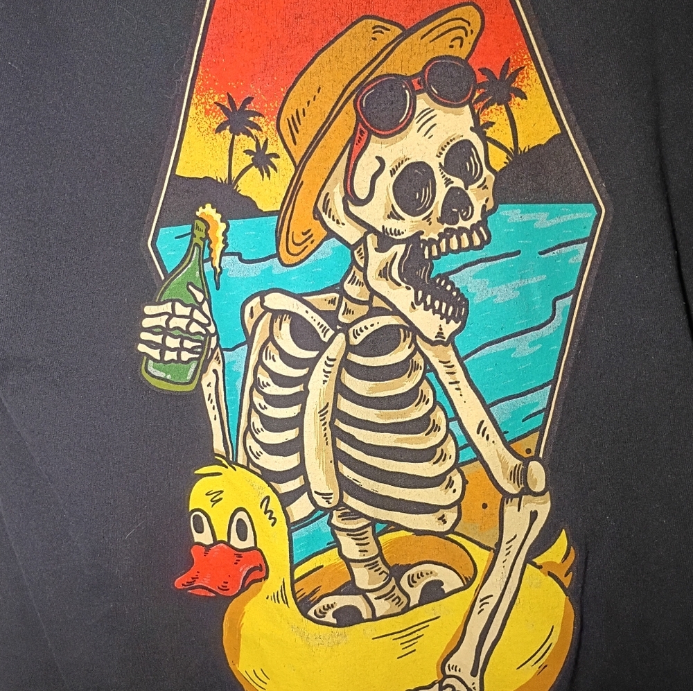 Neon Riot Skeleton Tshirt - Picture 2 of 3